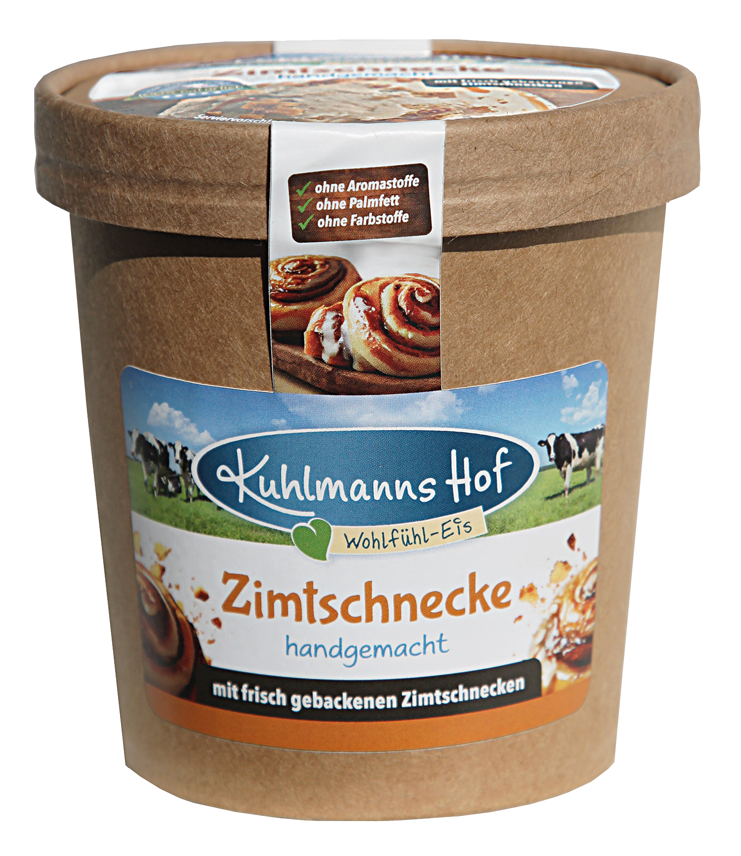 Milch-Eis Zimtschnecke